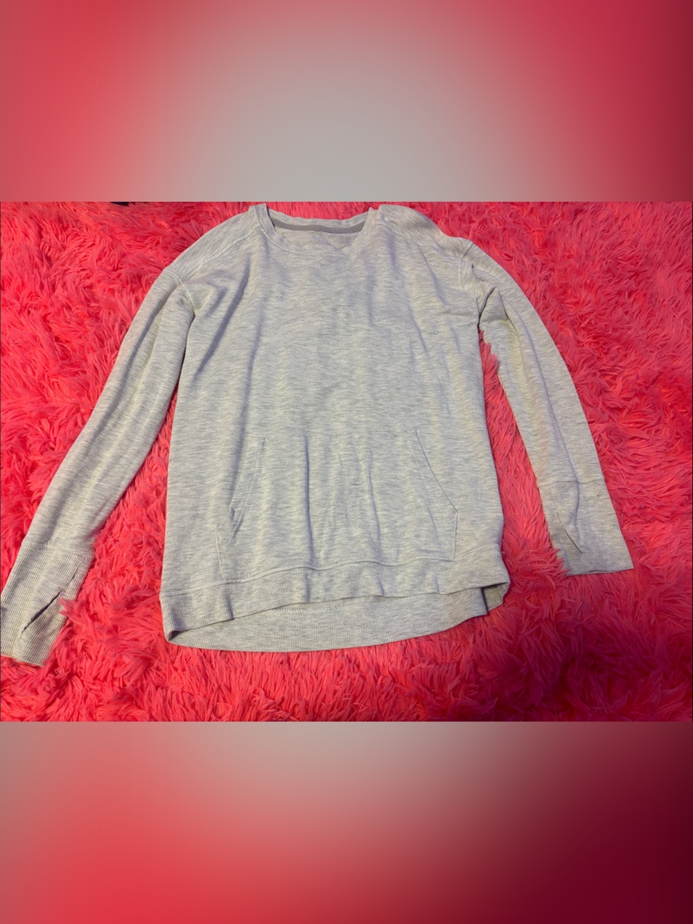 Light Gray Kids' Crewneck Pullover Sweatshirt